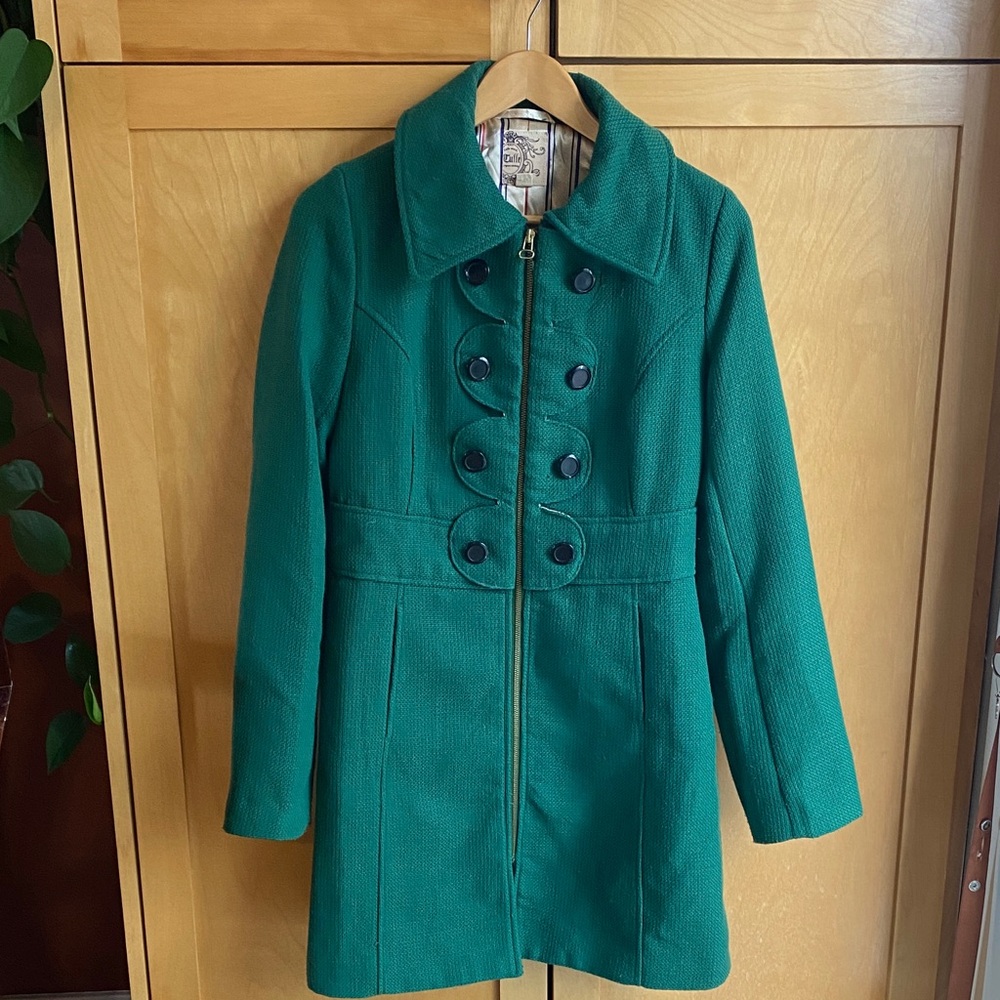 Emerald green fall/spring jacket